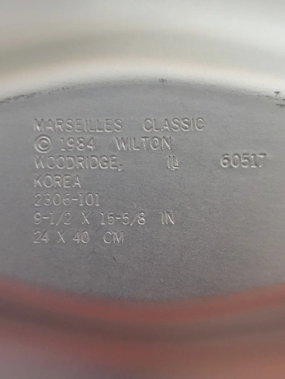 Vintage Wilton Marseilles Classic Aluminum Mold Pan No. 2306-101